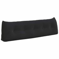 Възглавница за гръб Черно 160 x 24 x 50 см Кадифе