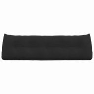 Възглавница за гръб Черно 160 x 24 x 50 см Кадифе