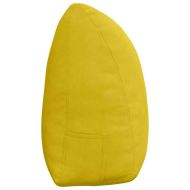Възглавница за гръб Жълто 160 x 24 x 50 см Кадифе