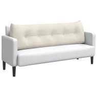 Възглавница за гръб Крем 160 x 24 x 50 см Кадифе