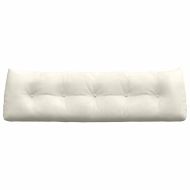 Възглавница за гръб Крем 160 x 24 x 50 см Кадифе