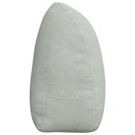 Възглавница за гръб Светлосиво 180 x 24 x 50 см Кадифе