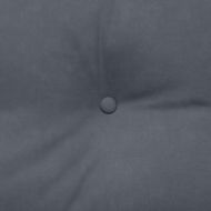 Възглавница за гръб Тъмен сив 180 x 24 x 50 см Кадифе