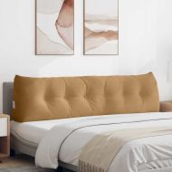 Възглавница за гръб Кафяво 180 x 24 x 50 см Кадифе