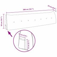 Възглавница за гръб Синьо 200 x 24 x 50 см текстил