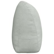 Възглавница за гръб Светлосиво 200 x 24 x 50 см Кадифе