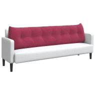 Възглавница за гръб Виненочервен 200 x 24 x 50 см Кадифе