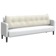 Възглавница за гръб Крем 200 x 24 x 50 см Кадифе