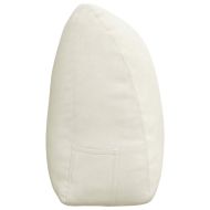 Възглавница за гръб Крем 200 x 24 x 50 см Кадифе