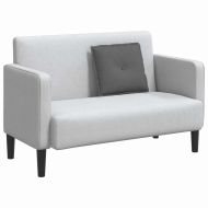 Възглавница за гръб Тъмен сив 50 x 19 x 45 см текстил