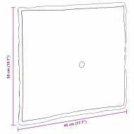 Възглавница за гръб Синьо 50 x 19 x 45 см текстил