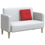 Възглавница за гръб Червено 50 x 19 x 45 см текстил