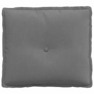 Възглавница за гръб Тъмен сив 50 x 45 см Микрофибърна тъкан