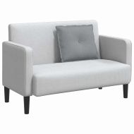 Възглавница за гръб Светлосиво 60 x 19 x 50 см текстил