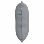 Възглавница за гръб Светлосиво 60 x 19 x 50 см текстил
