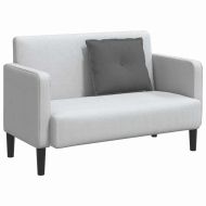 Възглавница за гръб Тъмен сив 60 x 19 x 50 см текстил