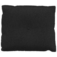 Възглавница за гръб Черно 60 x 19 x 50 см текстил