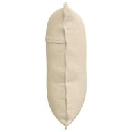 Възглавница за гръб Крем 60 x 19 x 50 см текстил