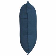 Възглавница за гръб Синьо 60 x 19 x 50 см текстил