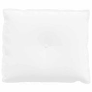 Възглавница за гръб Бяло 60 x 19 x 50 см текстил