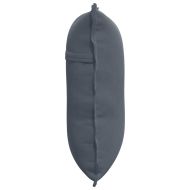 Възглавница за гръб Тъмен сив 60 x 50 cm Кордюрова тъкан