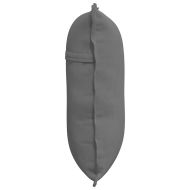 Възглавница за гръб Тъмен сив 60 x 50 cm Микрофибърна тъкан