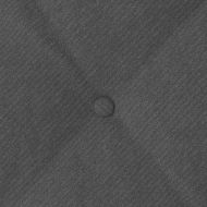 Възглавница за гръб Тъмен сив 60 x 50 cm Кордюрова тъкан