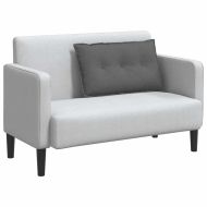 Възглавница за гръб Тъмен сив 80 x 19 x 50 см текстил