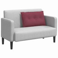 Възглавница за гръб Виненочервен 80 x 19 x 50 см текстил