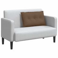 Възглавница за гръб Кафяво 80 x 19 x 50 см текстил