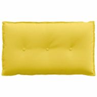 Възглавница за гръб Светло жълто 80 x 19 x 50 см текстил