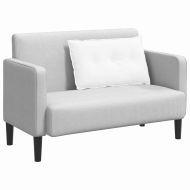 Възглавница за гръб Бяло 80 x 19 x 50 см текстил