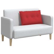 Възглавница за гръб Червено 80 x 19 x 50 см текстил