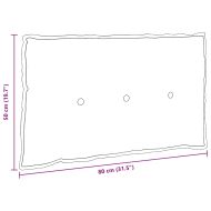 Възглавница за гръб Таупе 80 x 50 cm Микрофибърна тъкан