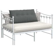 Възглавница за гръб Тъмен сив 100 x 19 x 50 см текстил