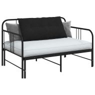 Възглавница за гръб Черно 100 x 19 x 50 см текстил