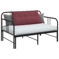 Възглавница за гръб Виненочервен 100 x 19 x 50 см текстил