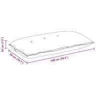 Възглавница за гръб Светло зелено 100 x 50 cm Кордюрова тъкан