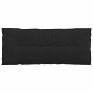 Възглавница за гръб Черно 120 x 19 x 50 см текстил