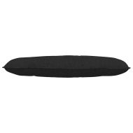 Възглавница за гръб Черно 120 x 19 x 50 см текстил