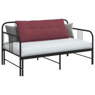 Възглавница за гръб Виненочервен 120 x 19 x 50 см текстил