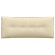 Възглавница за гръб Крем 120 x 19 x 50 см текстил