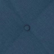 Възглавница за гръб Синьо 120 x 19 x 50 см текстил