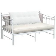 Възглавница за гръб Бяло 120 x 19 x 50 см текстил