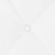 Възглавница за гръб Бяло 120 x 19 x 50 см текстил