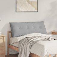 Възглавница за гръб Облачно сиво 120 x 19 x 50 см текстил