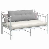 Възглавница за гръб Облачно сиво 120 x 19 x 50 см текстил