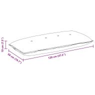 Възглавница за гръб Розово 120 x 19 x 50 см текстил