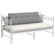 Възглавница за гръб Светлосиво 140 x 19 x 50 см текстил