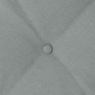 Възглавница за гръб Светлосиво 140 x 19 x 50 см текстил